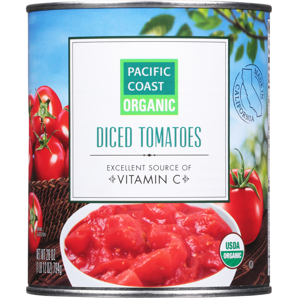 PACIFIC COAST ORGANIC Tomatoes, Diced hero