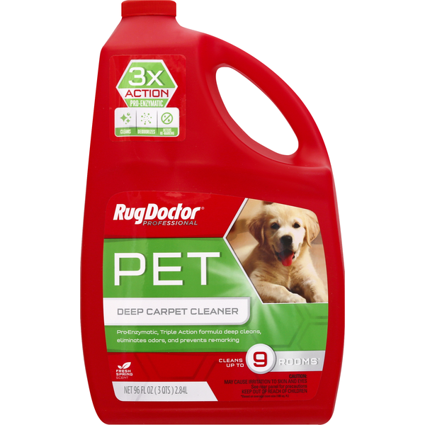 Cleaning Products Rug Doctor Deep Carpet Cleaner, Fresh Spring Scent, Pet hero