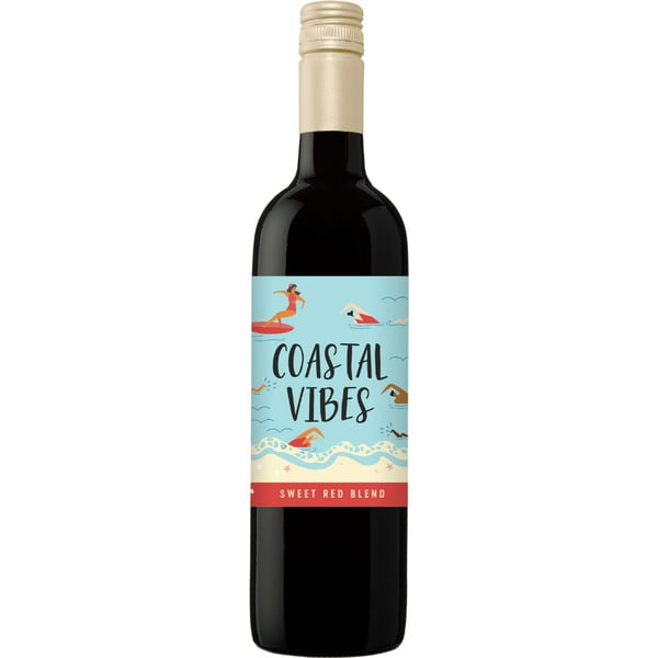 Red Coastal Vibes Sweet Red Blend, Red wine, California, 1 ct, 750ml Bottle hero