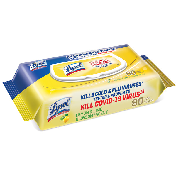 Cleaning Products Lysol Disinfectant Handi-Pack Wipes, Lemon and Lime Blossom hero