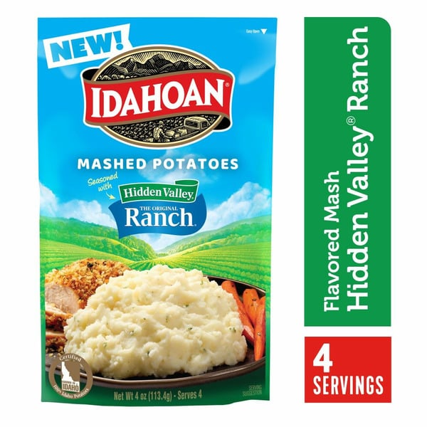 Instant Foods Idahoan® Mashed Potatoes seasoned with Hidden Valley® Original Ranch® hero