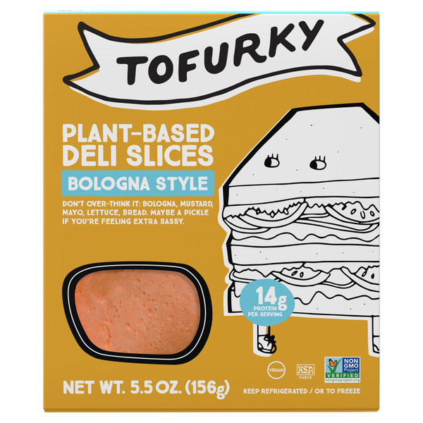 Tofu and Meat Alternatives Tofurky Deli Slices, Plant-Based, Bologna Style hero