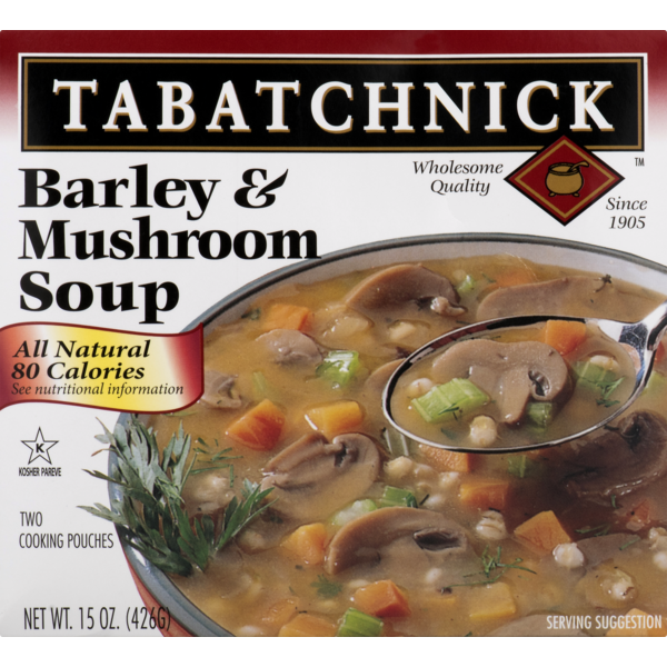 Kosher Foods Tabatchnick Barley & Mushroom Soup (Frozen) hero