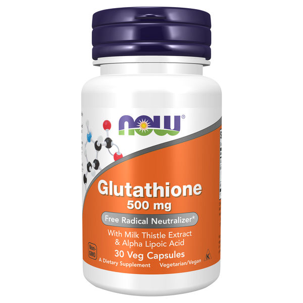 Vitamins & Supplements NOW Glutathione Vegetarian Dietary Supplement Capsules hero