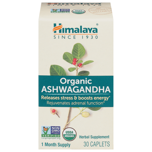 Himalaya Ashwagandha, Organic, Caplets hero