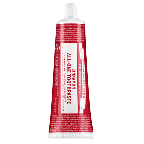 Mushrooms, Herbs & Tinctures Dr. Bronner's Cinnamon, All-One Toothpaste hero