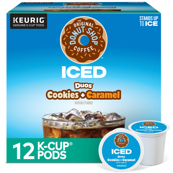 Coffee The Original Donut Shop Duos Cookies + Caramel K-Cup Pods hero