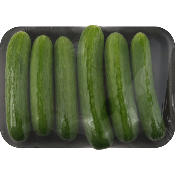 Packaged Vegetables & Fruits Mini Seedless Cucumbers hero