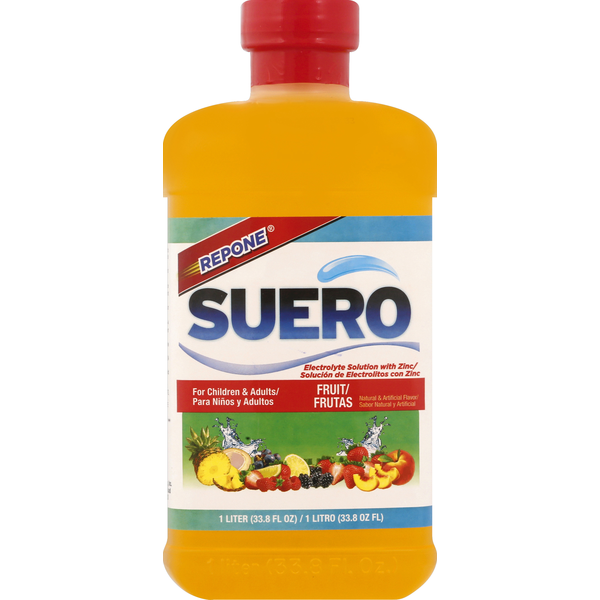 Baby Food & Formula Repone Suero Electrolyte Solution, with Zinc, Fruit hero