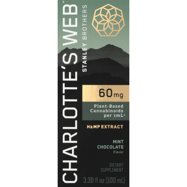 Muscles, Joints & Pain Relief Charlotte's Web Hemp Extract, 60 mg, Mint Chocolate hero