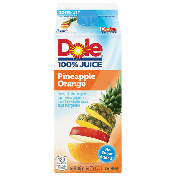 Juice & Nectars Dole 100% Juice, Pineapple Orange hero