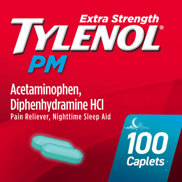 Pain Relief TYLENOL Extra Strength Pain Reliever & Sleep Aid Caplets hero