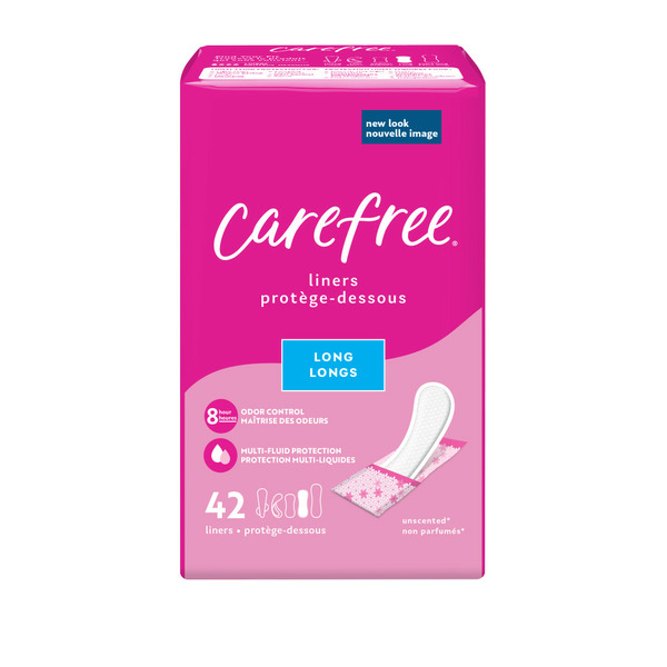 Feminine Care Carefree Acti-Fresh Long Pantiliners To Go, Unscented hero