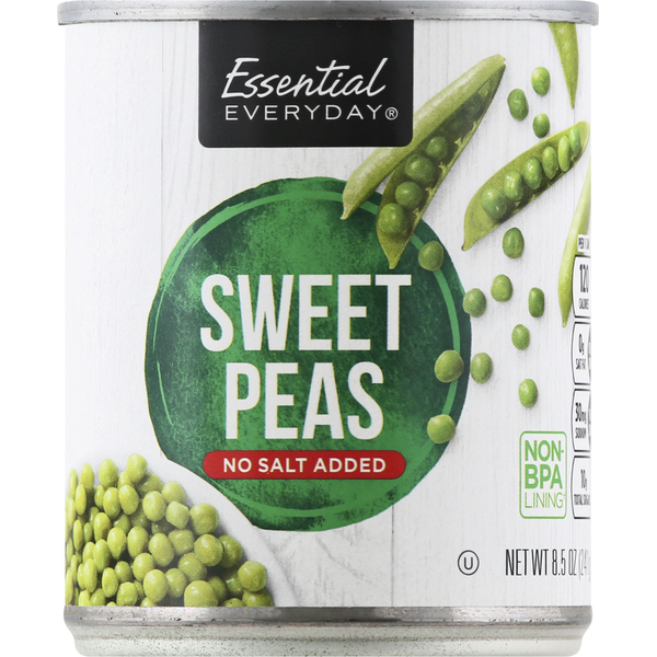 Canned & Jarred Vegetables Essential Everyday Sweet Peas, No Salt Added hero