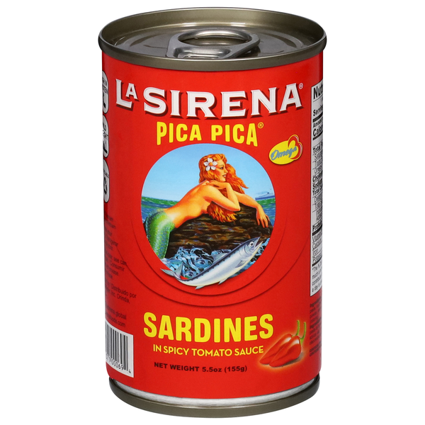 Canned Meat & Seafood La Sirena Sardines, Pica Pica, in Spicy Tomato Sauce hero