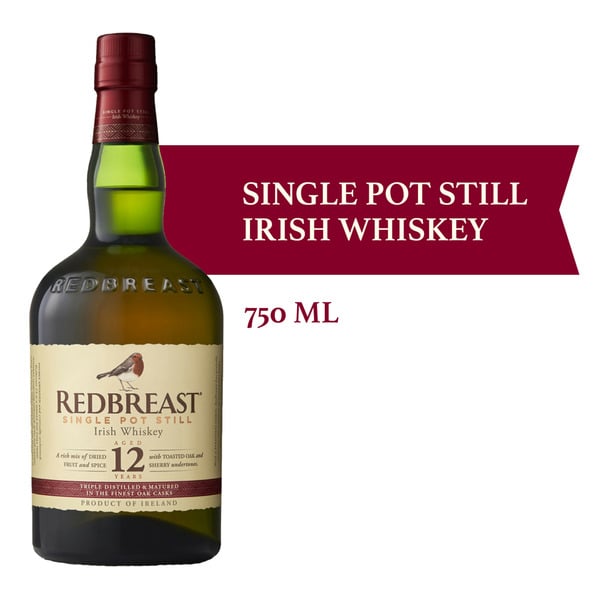 Irish Whiskey Redbreast 12 Year Old Single Pot Still Irish Whiskey hero