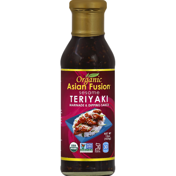 Condiments Asian Fusion Marinade & Dipping Sauce, Sesame Teriyaki hero