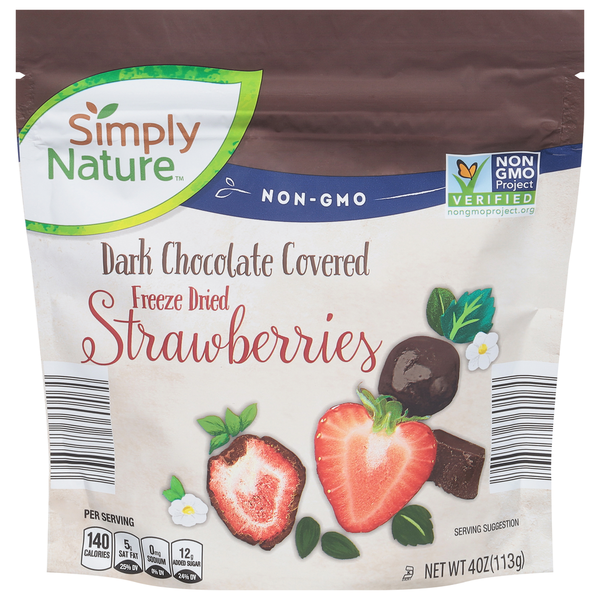 Nuts, Seeds & Dried Fruit Simply Nature Dark Choc Strawberry hero