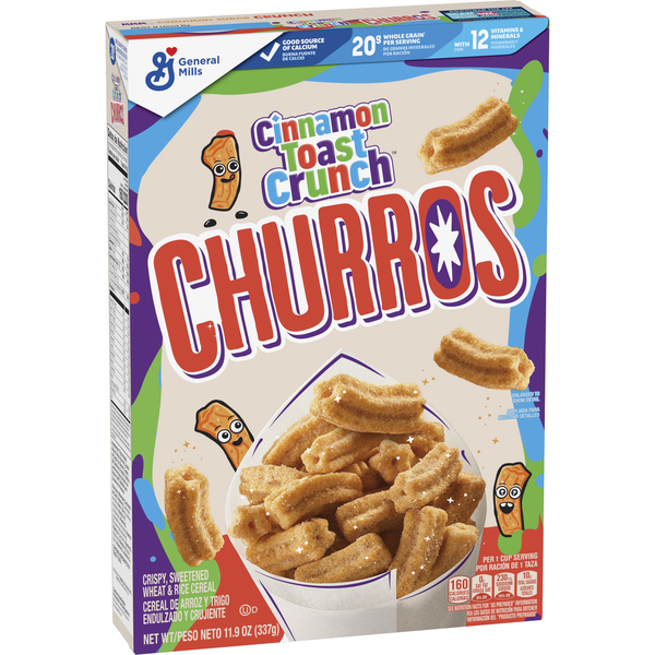 Cereal Cinnamon Toast Crunch Churros Breakfast Cereal,Cereal Box hero