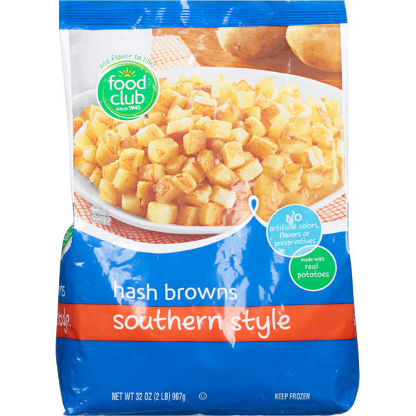 Frozen Produce Food Club Hash Browns, Southern Style hero