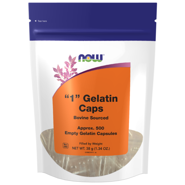 Vitamins & Supplements NOW Empty Capsules, Gelatin, #1 hero