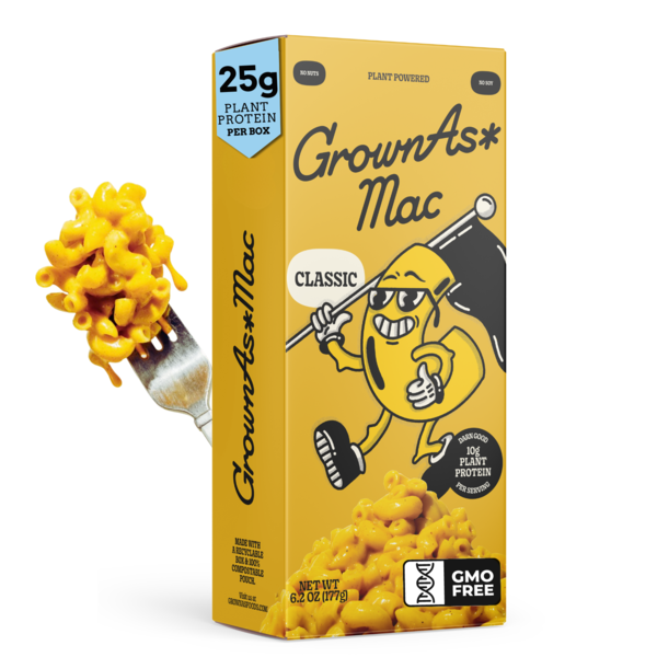 Dry Pasta GrownAs* Foods Vegan Mac & Cheese - Gluten Free, Dairy Free, and non-GMO! hero