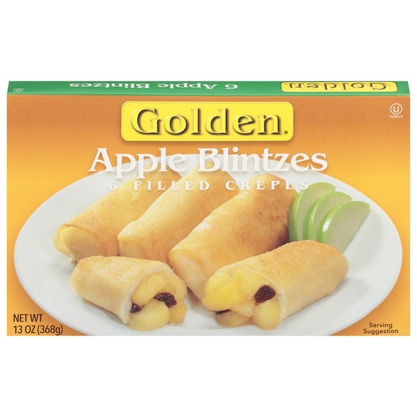 Kosher Foods Golden Apple Blintzes Filled Crepes hero