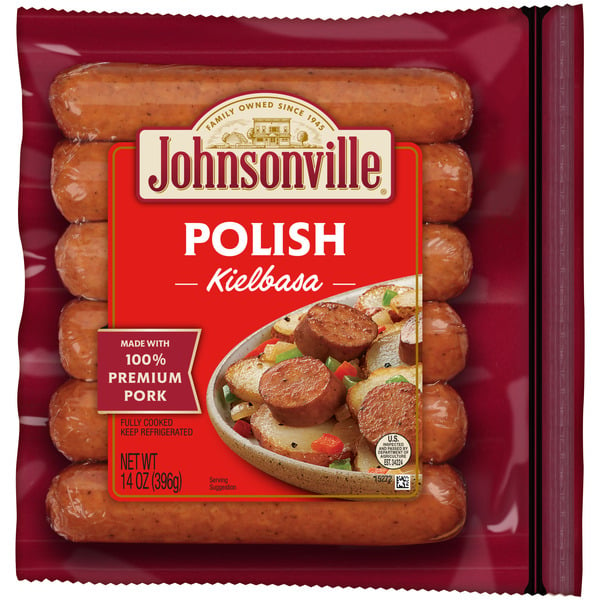 Lunch Meat Johnsonville Polish Kielbasa Smoked Sausage hero