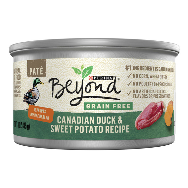 Cat Food & Care Purina Beyond Grain Free Canadian Duck and Sweet Potato Recipe Wet Cat Food Pate hero