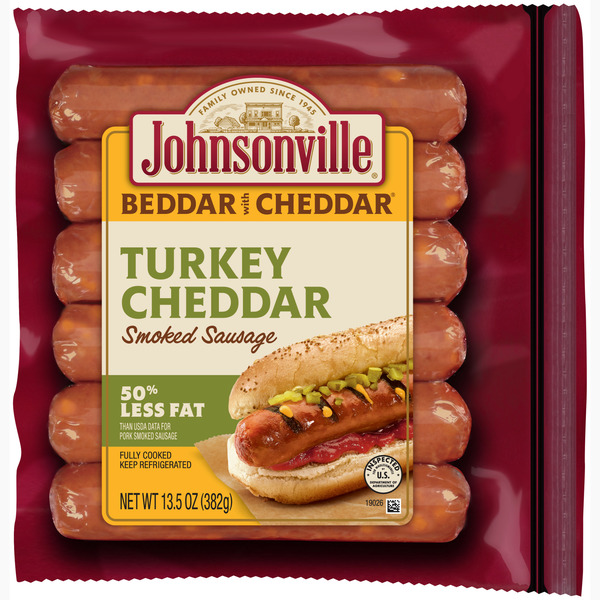 Hot Dogs, Bacon & Sausage Johnsonville Turkey Cheddar Smoked Sausage hero