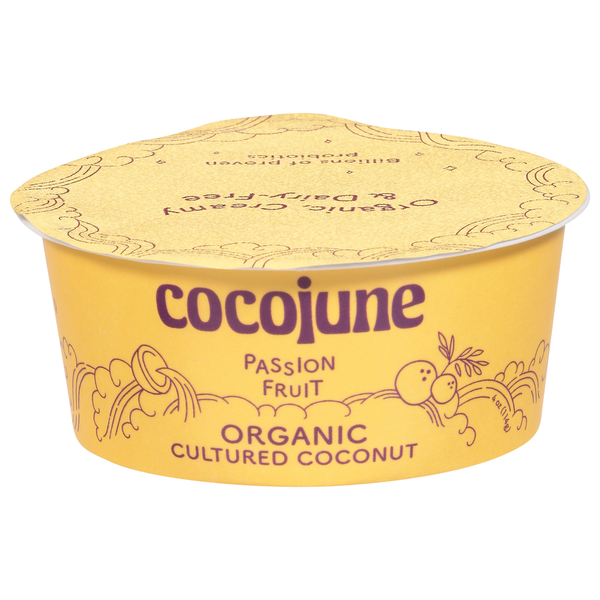 cocojune Cultured Coconut, Organic, Passion Fruit hero