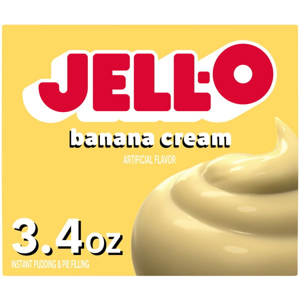 Holiday Items Jell-O Banana Cream Instant Pudding & Pie Filling Mix hero