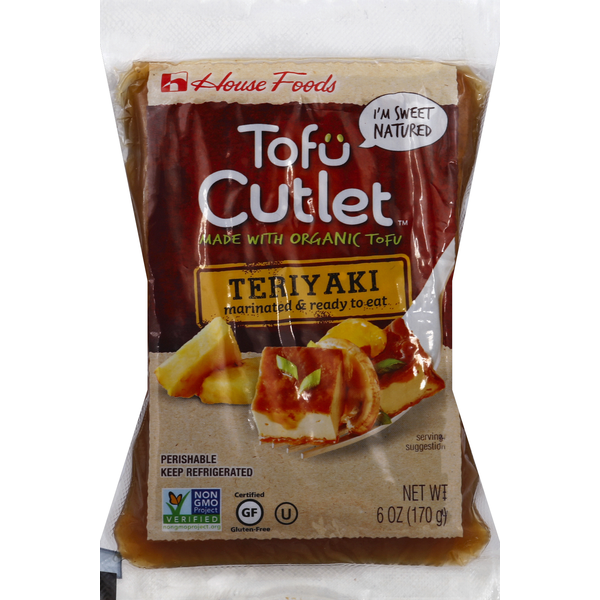 Tofu & Meat Alternatives House Foods Tofu, Teriyaki, Cutlet hero