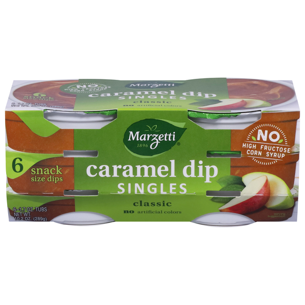 Dips, Dressings or Salad Toppings Marzetti Caramel Dip, Classic, Singles hero