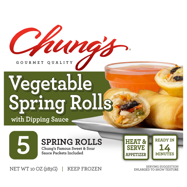 Frozen Appetizers & Sides Chung's Vegetable Spring Rolls hero