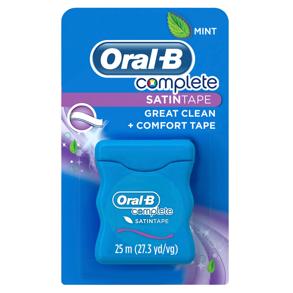 Oral Hygiene Oral-B Manual Complete SatinTape Dental Floss, Mint hero