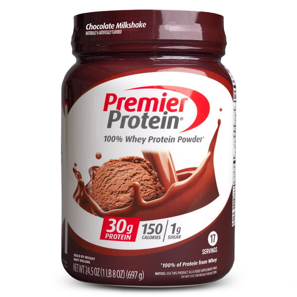 Protein & Meal Replacements Premier Protein 100% Whey Protein Powder, Chocolate Milkshake, 30g Protein hero