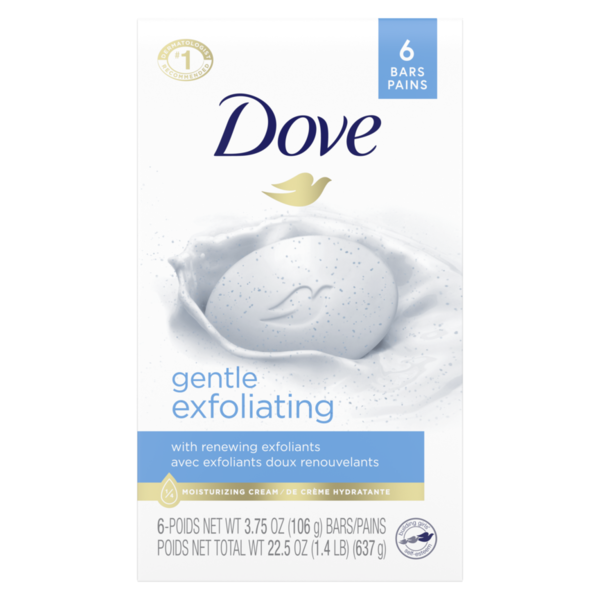 Body Lotions & Soap Dove Beauty Bar Gentle Exfoliating With Mild Cleanser hero