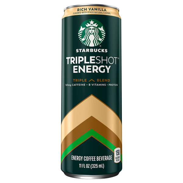 Starbucks Coffee Beverage, Energy, Rich Vanilla, Triple Blend hero