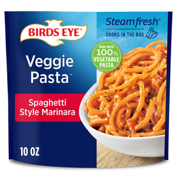 Frozen Meals Birds Eye Veggie Pasta Spaghetti Style Marinara Frozen Side hero