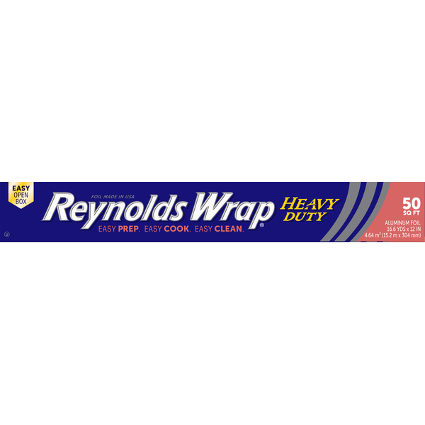 Paper Goods Reynolds Aluminum Foil, Heavy Duty, 50 Square Feet hero