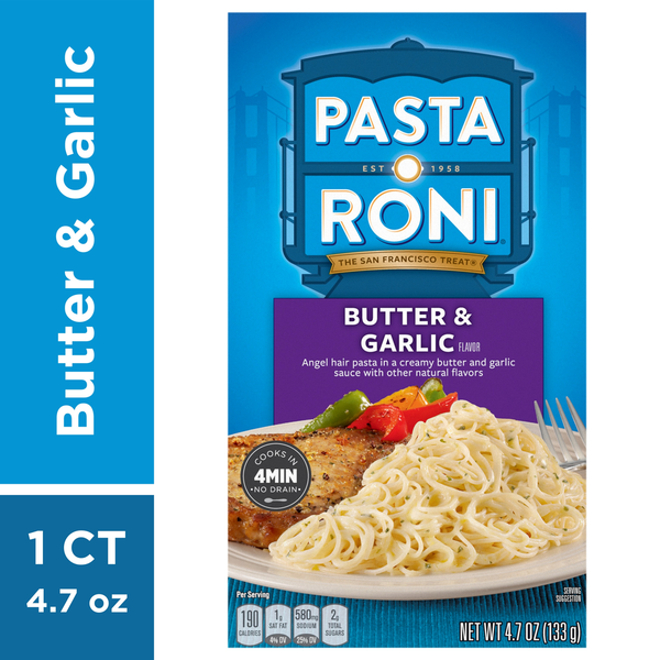 Instant Foods Pasta Roni Butter and Garlic Pasta Mix hero