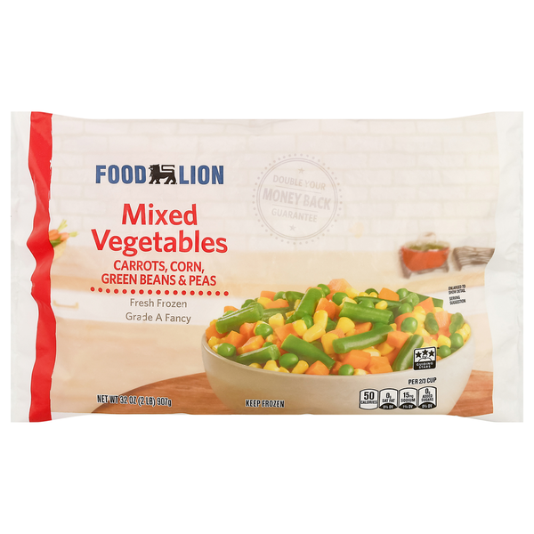 Vegetables, Vegan, & Vegetarian Food Lion Mixed Vegetables, Fresh Frozen, Grade A Fancy hero