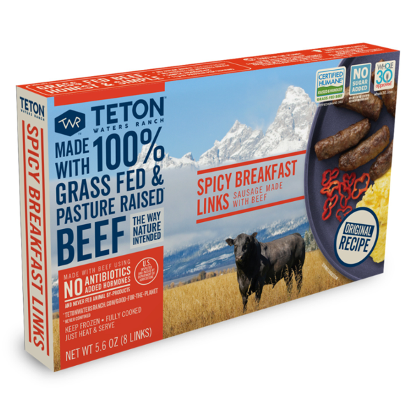 Frozen Breakfast Teton Waters Ranch Spicy Breakfast Sausage Links hero