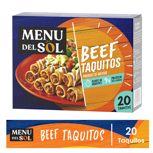 Frozen Meals Menu Del Sol Beef Taquitos hero