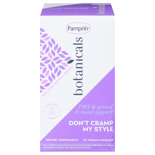 Pamprin PMS & Period & Mood Support, Vegan, Capsules hero