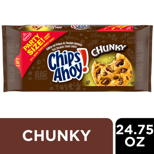 Packaged Cookies Chips Ahoy! Chunky Chocolate Chunk Cookies, Party Size. hero