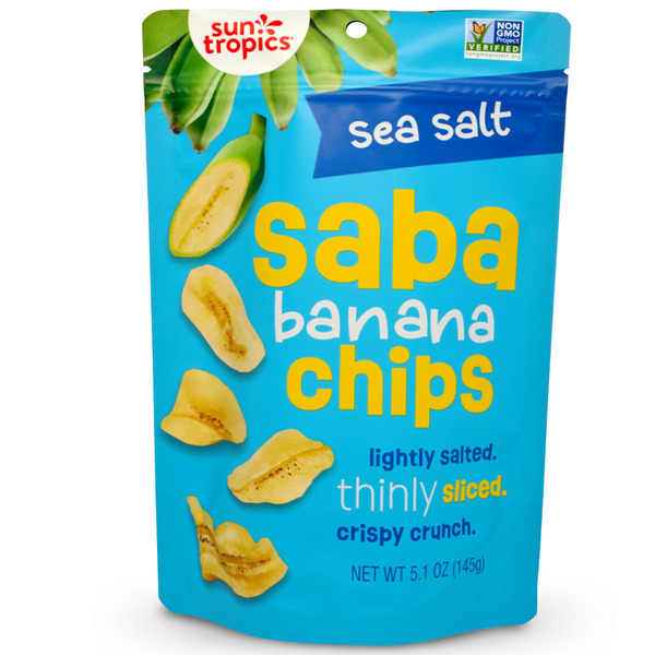 Nuts, Seeds & Dried Fruit Sun Tropics Saba Banana Chips, Sea Salt hero