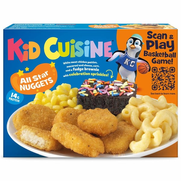 Frozen Meat & Chicken Kid Cuisine All Star Nuggets Frozen Meal hero