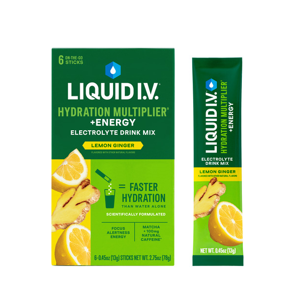 Back to School Liquid I.V. Hydration Multiplier + Energy, Lemon Ginger hero